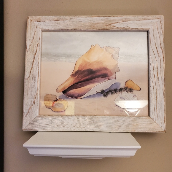 SeaShell Water Color Print by Barbara Fleri - Picture 3 of 8
